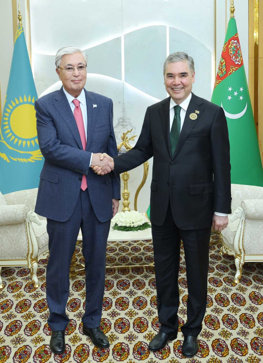 The National Leader of the Turkmen People Met with the President of Kazakhstan