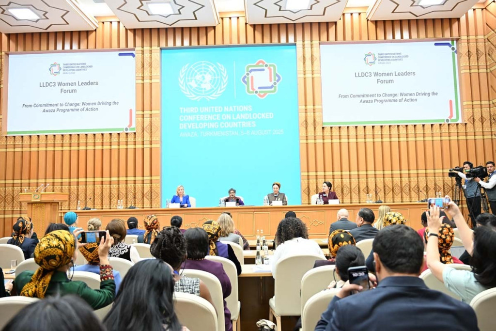 Women leaders meet at UN Conference on Landlocked Countries