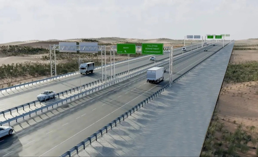 Construction of the High-Speed Ashgabat — Turkmenabad Road is Progressing at a High Level